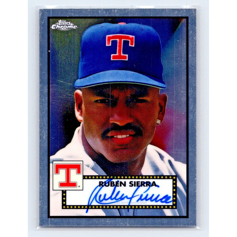 2021 Topps Chrome Platinum Anniversary - Autographs Ruben Sierra #PA-RSI (AU)